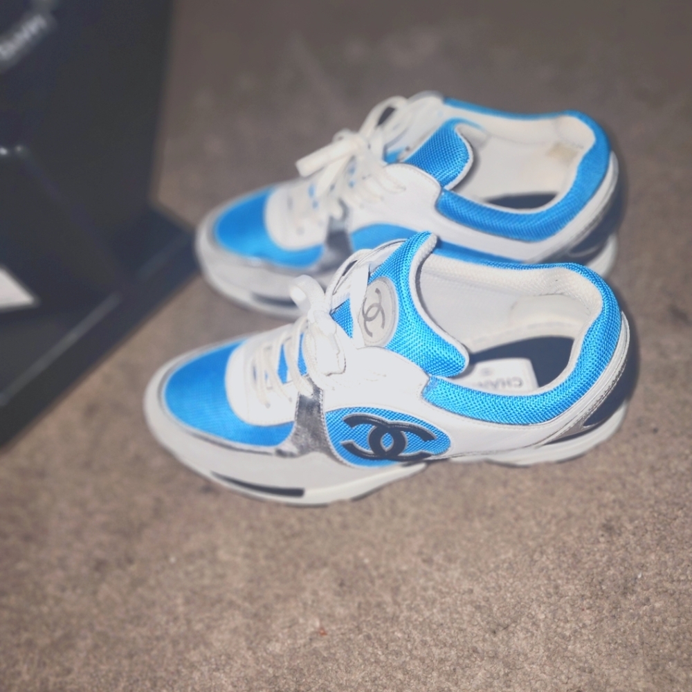 Mens chanel  sneakers  size 45 .. 12 US